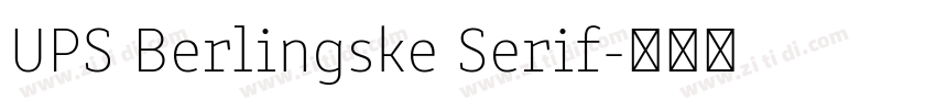 UPS Berlingske Serif字体转换 UPS Berlingske Serif字体转换